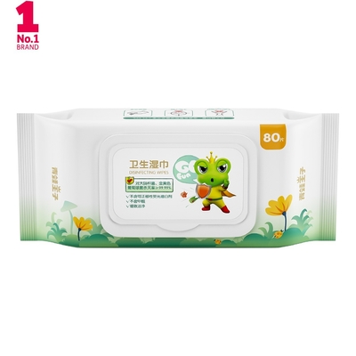 Чувствительное ультра нежное Hypoallergenic перемещение влажное обтирает для стороны младенца