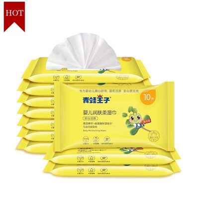 Младенец чистой воды 10PCS органический обтирает Biodegradable не сплетенную ткань Unscented