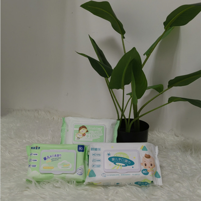 Влажное нежного хлопка Unscented мягкого устранимое обтирает для чувствительной Newborn не алкоголички