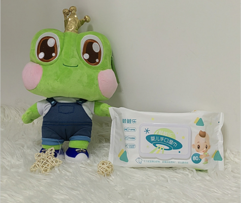 Влажное нежного хлопка Unscented мягкого устранимое обтирает для чувствительной Newborn не алкоголички