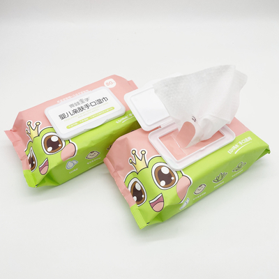 Влажное Spunlace Nonwoven устранимое обтирает Biodegradable мягкую чистку органический