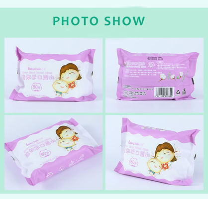 Устранимый естественный органический чувствительный младенец обтирает чистую воду Biodegradable 99,9%