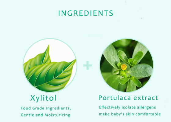 Устранимый естественный органический чувствительный младенец обтирает чистую воду Biodegradable 99,9%