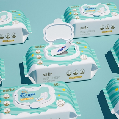 Младенец Unscented заклеймленного ярлыка обтирает 99 9 вода устранимая забота чувствительной кожи