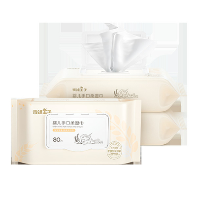 Влажные салфетки из хлопка для ухода за младенцами OEM Non Woven одноразовые биоразлагаемые 80 шт.