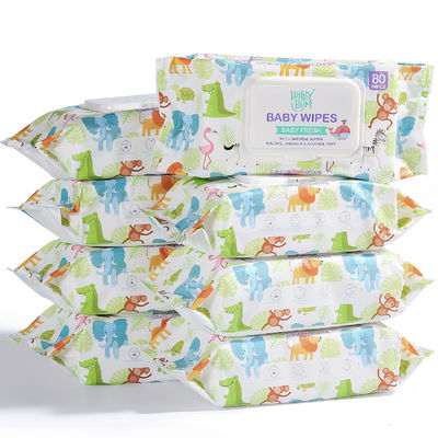 Влажное младенца органическое ультра мягко устранимое обтирает безалкогольный подгонянный OEM