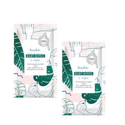 Ориентированное на заказчика Hypoallergenic тело младенца Unscented Flushable очищая влажную ткань влажную обтирает