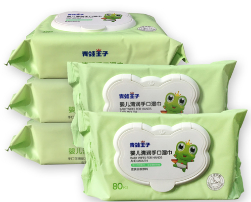 Ориентированное на заказчика Hypoallergenic тело младенца Unscented Flushable очищая влажную ткань влажную обтирает