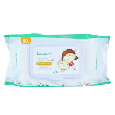младенец естественной ткани 100ct Biodegradable влажный обтирает organin freshable