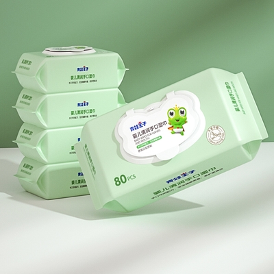 Подгонянная вода младенца естественной ткани Unscented метки частного назначения бамбуковая Biodegradable обтирает