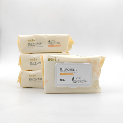 Подгонянная вода младенца естественной ткани Unscented метки частного назначения бамбуковая Biodegradable обтирает