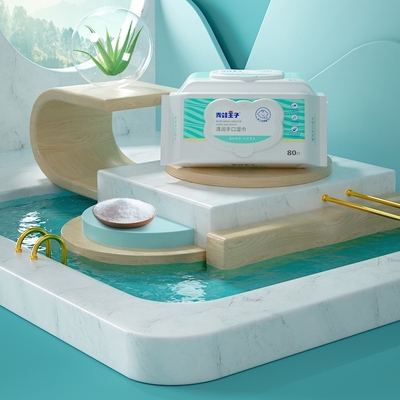 Оптовая высококачественная вода Unscented 80 ПК обтирает младенца влажного обтирает для чувствительного