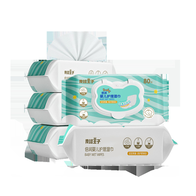 Оптовая высококачественная вода Unscented 80 ПК обтирает младенца влажного обтирает для чувствительного