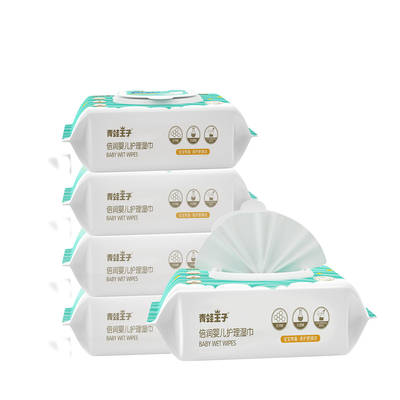 Biodegradable оботрите младенца 99.9%Water основанный на младенец влажный обтирает Unscented чувствительное