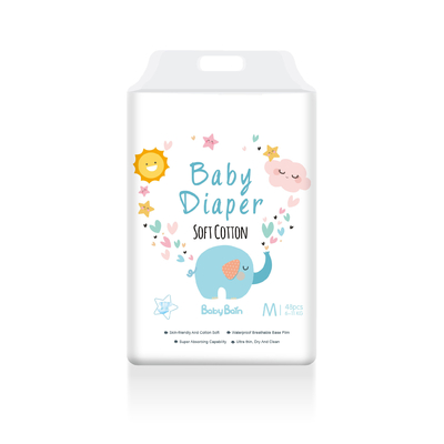 Изготовитель пеленки оптового Newborn белого младенца хлопка Biodegradable мягкого устранимой