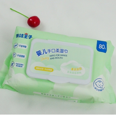 Устранимое чистой воды OEM органическое Biodegradable обтирает 80PCS для заботы кожи младенца