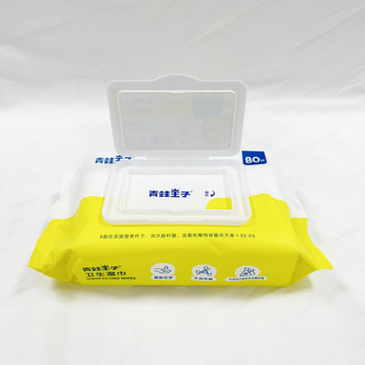 Влажные не сплетенной ткани Spunlace устранимые обтирают для взрослых детей