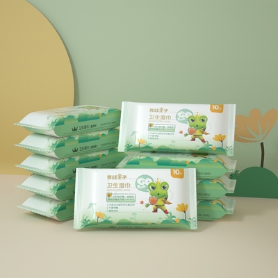 Младенец 80 ПК Biodegradable очищая вода обтирает устранимое влажное обтирает