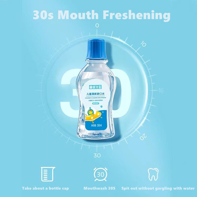 Mouthwash инструмента 30S гигиены полости рта вкуса плода детей быстрый чистый