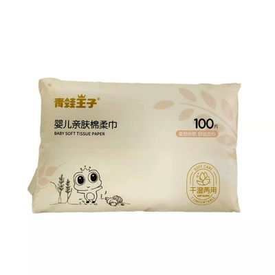 супер мягкий устранимый сухой 80pcs обтирает не сплетенную лицевую ткань