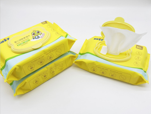 Безалкогольное органическое Hypoallergenic устранимое влажное обтирает для чистки кожи младенца ежедневной