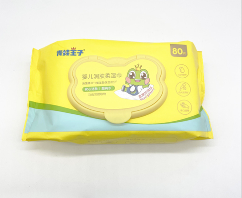 Безалкогольное органическое Hypoallergenic устранимое влажное обтирает для чистки кожи младенца ежедневной
