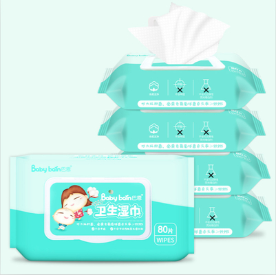 Влажное ODM OEM устранимое обтирает 80pcs