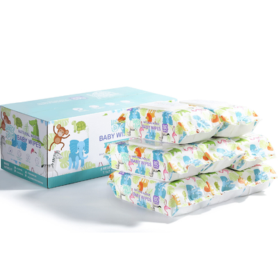 влажное Spunlance жемчуга 45gsm Nonwoven устранимое обтирает формулу бактерий уменшения