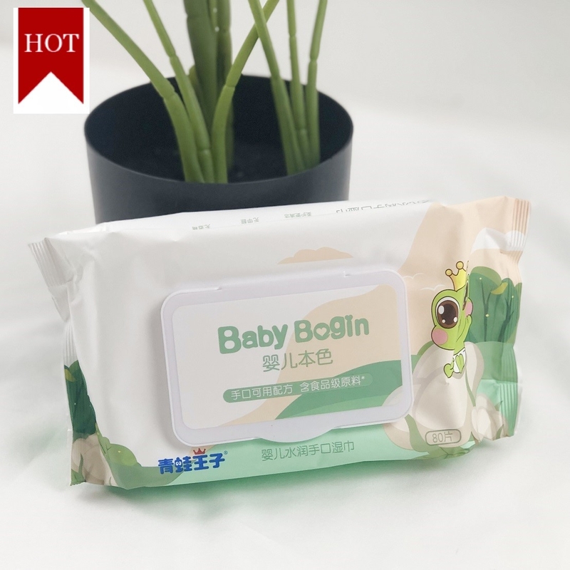 Устранимое чистой воды OEM органическое Biodegradable обтирает 80PCS для заботы кожи младенца